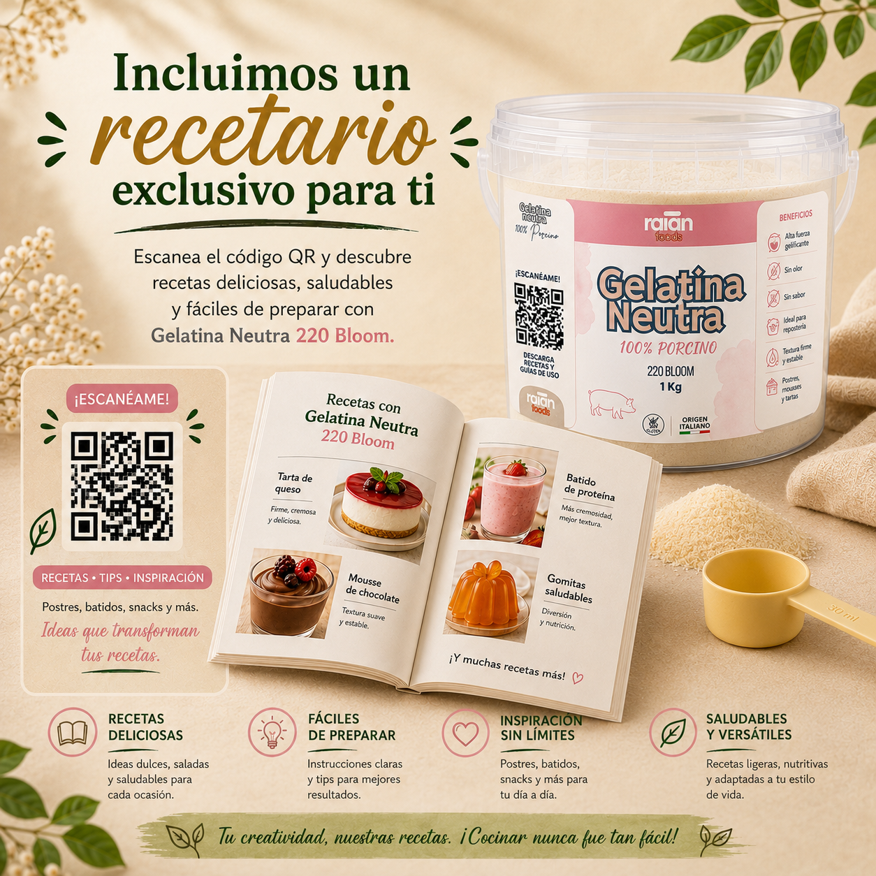 Gelatina neutra porcina RAIAN - imagen 4